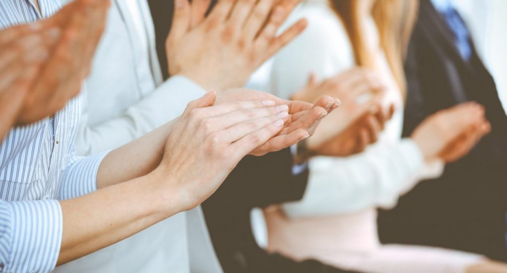 Applause at conference
